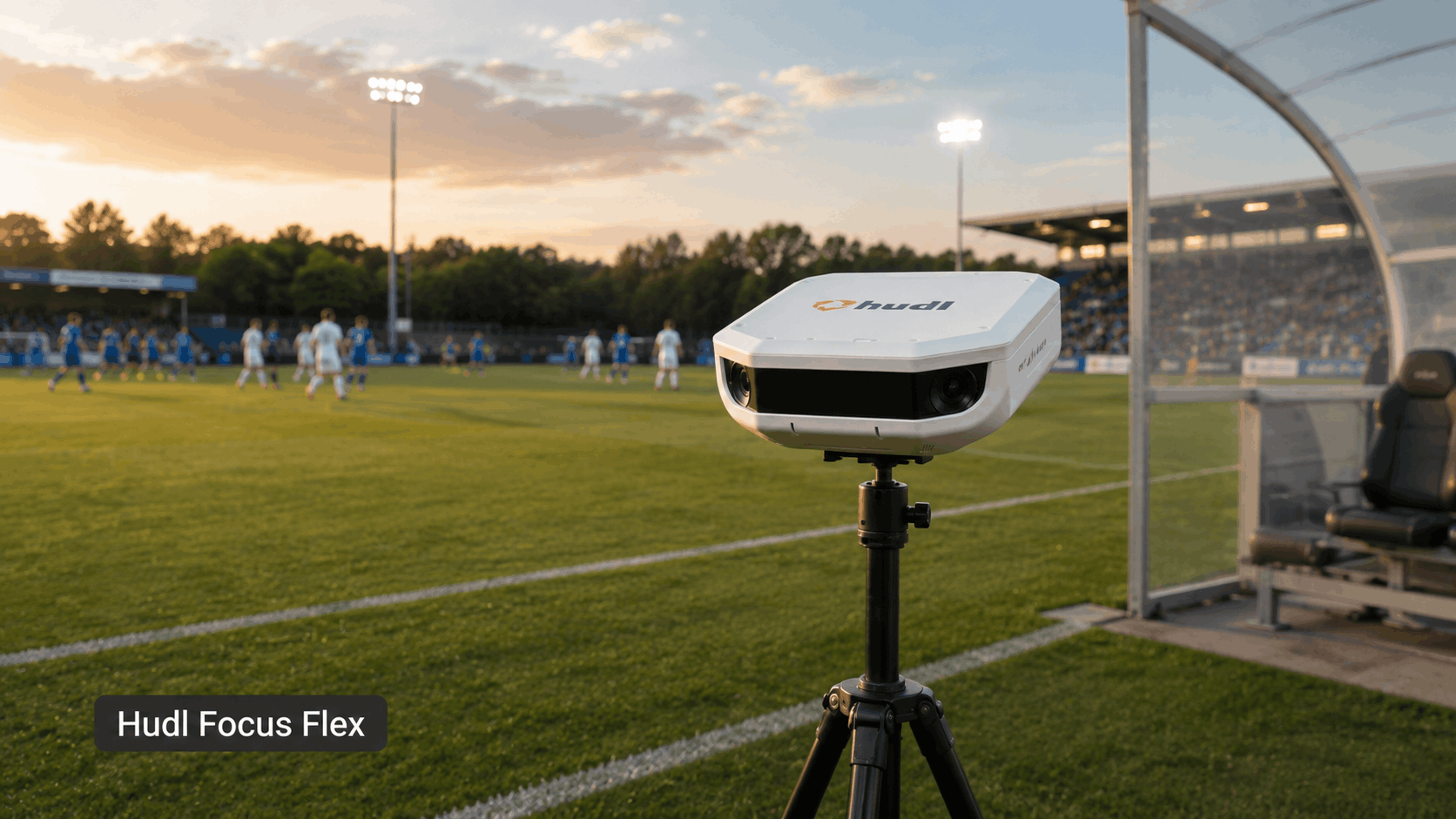 Caméra Huld Focus Flex pour filmer un match de foot