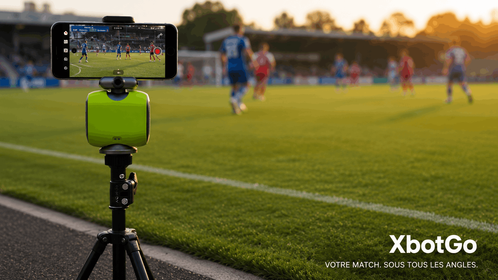 Caméra XbotGo pour filmer match de foot